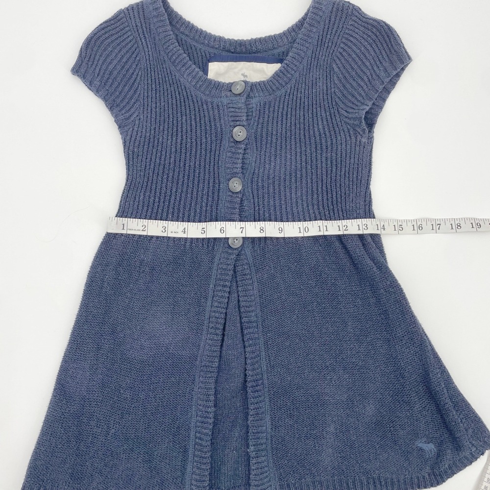 VTG Abercrombie Fitch Adirondack Top Medium Blue Cotton Knit Cardigan Hong Kong - Picture 9 of 11